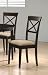 Set Of 2 Chairs In A Rich Cappuccino Finish "new"