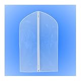 from HANGERWORLD 2 CRYSTAL CLEAR BABY & TODDLER CLOTHES COVERS GARMENT BAGS- in Clear Peva with white trim - 30 length x 18 width