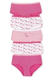 5 Pack Cotton Rich Flamingo & Heart Print Shorts