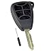 6 Buttons Remote Key Shell Case No Chips Inside For Chrysler Town & Country Dodge Caravan Jeep