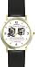 Habit 3 - Big Rocks Go First (Spanish Text) - DELUXE TWO-TONE WATCH from THE 7 HABITS - WATCH COLLECTION BY WATCHBUDDY&reg; - Arabic Numbers - Black Leather Strap-Size-Children's Size-Small ( Boy's Size & Girl's Size )