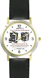 Habit 3 - Big Rocks Go First (Spanish Text) - DELUXE TWO-TONE WATCH from THE 7 HABITS - WATCH COLLECTION BY WATCHBUDDY&reg; - Arabic Numbers - Black Leather Strap-Size-Children's Size-Small ( Boy's Size & Girl's Size )