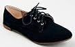 Qupid SALYA-585 Basic Lace Up Oxford Casual Flat Shoe
