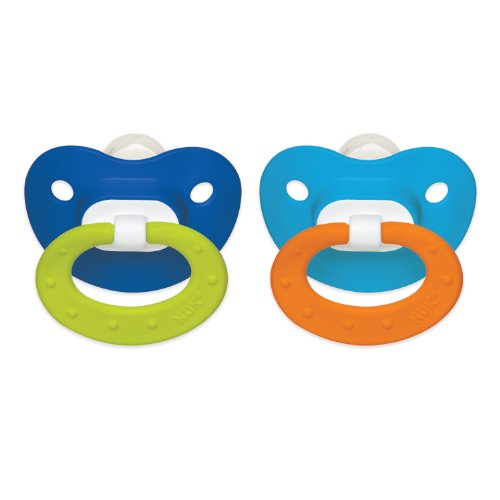 NUK Juicy Puller Silicone Pacifier in Assorted Colors, 6-18 Months