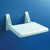 White Folding Shower Seat