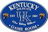 Kentucky Wildcats Oval Gameroom Sign