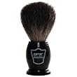 100% Black Badger Bristle Shaving Brush with Ebony Handle & Free Stand - From Parker Safety Razor
