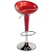ITALMODERN Ashby Adjustable Bar / Counter Stool, Red