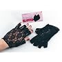 Fancy Dress Gloves | Fingerless Lace Gloves Black