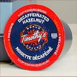 DECAF HAZELNUT by Timothy's World Coffee 48 K-Cups for Keurig Brewing Systems