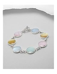Shell Bracelet In 92.5 Sterling Silver