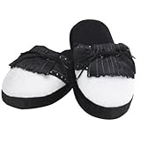 Golf Gifts and Gallery 851 Golf Shoe Slipper (Black/White, Medium)