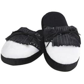 Buy Golf Gifts and Gallery 851 Golf Shoe Slipper (Black White, Medium)