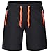 YUNY Men's Quick Dry Zipper Pocket Outdoor Sport Running Shorts