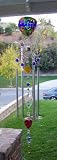 Hot Air Balloon Glass Wind Chime Candle Votive Holder Indoor Outdoor