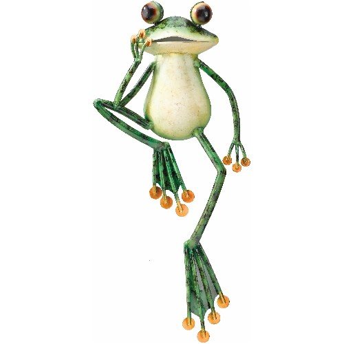 Wall Art 3D Metal Decor Frolicking Sitting Frog – Regal Art #A598