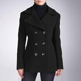 Jessie G. Women's Fit & Flare Wool Blend Pea Coat