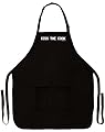 Kiss the Cook Funny Apron for Kitchen BBQ Barbecue Tailgate Cooking Bacon Two Pocket Apron for Tailgating BBQ Grill Competition