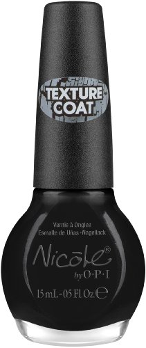 Nicole By Opi, Black Texture, 0.5-Fluid Ounce