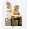 Brother and sister Willow Tree figurines
