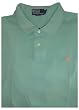 Men's Ralph Lauren Short Sleeve Polo Shirt Green with Orange Pony