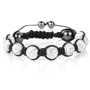 Shamballa Bracelet Crystal Balls Crystal Clear Shamballa Swarovski Element 9 Balls