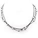 Vintage Jet Black Tone  Swarovski Crystal Necklace