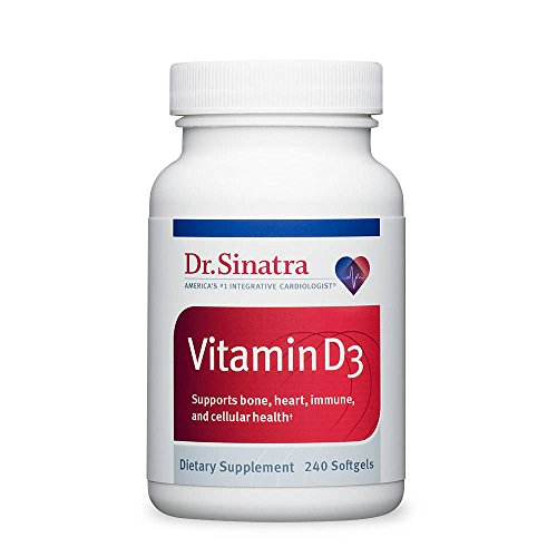 Dr. Sinatra's Vitamin D3 5000 IU Supports Bone, Heart, Immune and Cellular Health, 240 Softgels (240-Day Supply) Dr. Sinatra's Vitamin D3 5000 IU Supports Bone, Heart, Immune and Cellular Health, 240 Softgels (240-Day Supply)