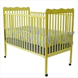 Dream On Me Contemporary Convertible Wood Crib in Natural Finish