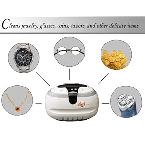 Ultrasonic Jewelry Cleaner By Bogue Systems + Ecofriendly Ultrasonic Jewelry Cleaner + Blitz Liquid Jewelry and Gem Cleaner + More