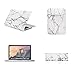 TOP CASE 4 in 1 Bundle - Pro 13-Inch Marble Pattern Rubberized Hard Case Cover + Sleeve Bag + Keyboard Cover + Screen Protector for Macbook Pro 13-inch 13