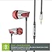 Mengo Bumps in-Ear Earphones [Ultra Bass] with Built-in Microphone for Smartphones (iPhone Samsung LG HTC Nokia iPod iPad) Silver – Retail Packaging