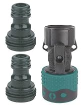 Gilmour Hose End Quick Connector Set, #29Q, Teal/Black