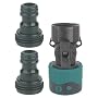 Gilmour Hose End Quick Connector Set  #29Q Teal/Black