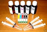 5pk 500ml Dye Ink Refillable Cartridges for Epson C120