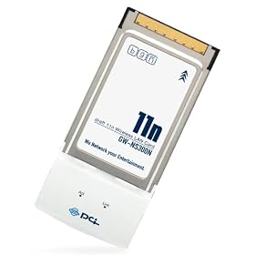 PLANEX Draft 11n Wireless LAN Notebook Card (Wi-fi Protected Setup) GW-NS300N Designed in Japan