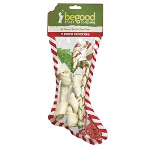 Be Good Rawhide Holiday Stocking Lrg 7/Pcs