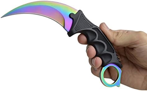 GooBee Sports GB-016 TIGER TOOTH Knife Counter Strike Global Offensive Knives Soul Tactical Neck Knife(colorly)