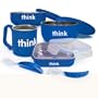 Thinkbaby BPA Free Feeding Set, Blue, 6 Months