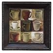 Coffee Cups Ambiance Coaster Set - Bronze