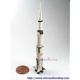 #01 Saturn V type rocket (Project Apollo) Furuta Choco Egg Astronaut/NASA Series Miniature Model