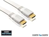 PureLink basic+ Series. Certified High Speed HDMI Flat Cable (v1.3c / v1.4 with Deep Color and x.v.Color) with 24 ct. Gold Plated Contacts. HDMI A Male to HDMI A Male. Tripple Shielded. Length: 3,00m Color: White *RoHS Compliant* PureLink basic+ Series. Certified High Speed HDMI Flat Cable (v1.3c / v1.4 with Deep Color and x.v.Color) with 24 ct. Gold Plated Contacts. HDMI A Male to HDMI A Male. Tripple Shielded. Length: 3,00m Color: White *RoHS Compliant* x.v.Color white v1.4 v1.3c Tripple speed Shielded. Series ROHS PureLink PLATED Male length High HDMI gold Flat Deep Contacts. Compliant* Color Certified cable basic 300m