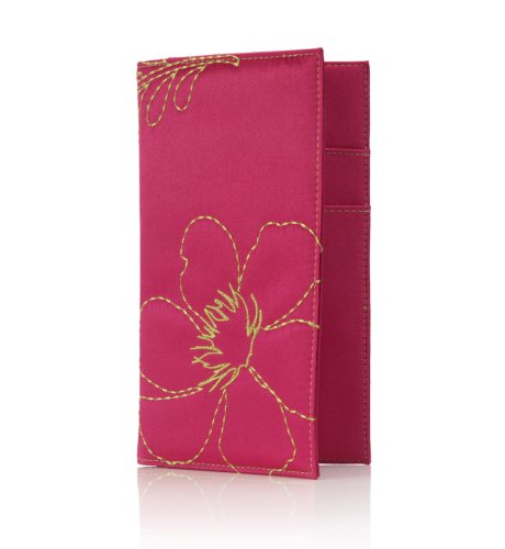 Floral Embroidered Document Holder