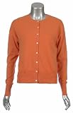 Sutton Studio Womens Cashmere Crewneck Cardigan Plus Sizes