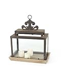 Pack of 2 Water's Edge Metal and Glass Terrarium Boxes 15.5