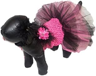 Hot Pink and Black Tutu for Dogs (Medium)