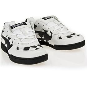 Duffs Barletta Mens Shoes - Argyle White Black by Duffs