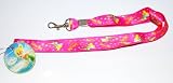 Tinkerbell Lanyard Key Chain Holder Pink