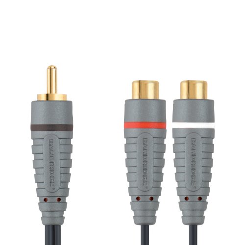 Bandridge RCA Male to 2 x RCA Female Subwoofer Adapter