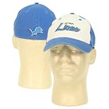 Detroit Lions 2-Tone White Blue Slouch Style Fitted Hat -Medium